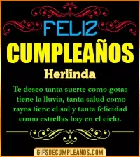 GIF Frases de Cumpleaños Herlinda